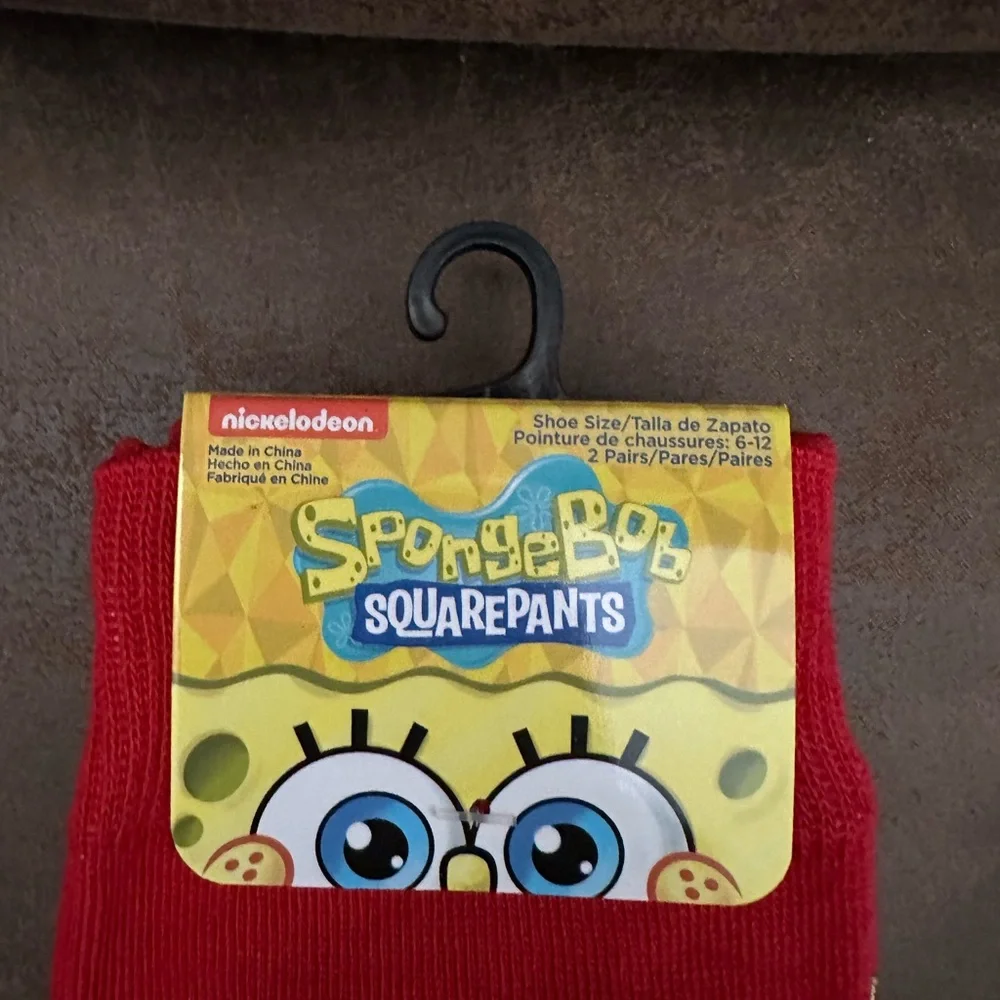 Set of 2 SpongeBob SquarePants Mr. Crabs socks